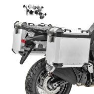 Alukoffer Set für Honda Africa Twin XRV 750 / 650 Aluminium Seitenkoffer Bagtecs GX-38-45 silber_1