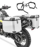 Alu-Koffer + Kofferträger für KTM 1050 Adventure 15-16 Bagtecs QP48 silber_1