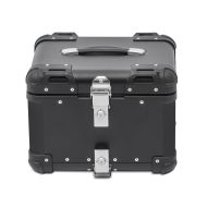Top Case compatible with Royal Enfield Bullet / Himalayan Aluminium Top Box Bagtecs XS45 black