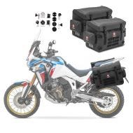 PVC pannier set compatible with BMW F 650 / GS / ST Bagtecs BPW with kit for rack