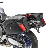 Set Koffer + Träger für Kawasaki ZZR 1400 Seitenkoffer Bagtecs PX74BL schwarz LED_1