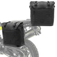 2x Motorcycle Saddlebag Bagtecs IPX 35L Side Bag waterproof pair black