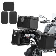 Set Alu Panniers ADX130B compatible with BMW R 1250 GS 19-23 + Top Box + Rack + Sticker Set Bagtecs black