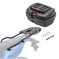 Set Top Case + Rear Rack compatible with Yamaha Tenere 700 19-24 Top Box DK45 Bagtecs