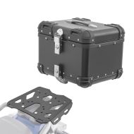 Set Alu Topcase + Gepäckbrücke passend für Suzuki V-Strom 800 23-24 Bagtecs XS45 schwarz