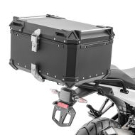Set Alu Topcase + Gepäckbrücke passend für BMW R 1300 GS 23-24 Bagtecs XB65 schwarz