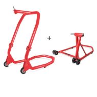 Set Single Sided paddock stand +  Head Lift compatible with Ducati Multistrada V4 Pikes Peak 22-24 Constands V4 red