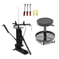 Set Motorrad Reifenmontiergerät XL9B 4-21" mit Reifen Montiereisen Set und Werkstatthocker ConStands_1