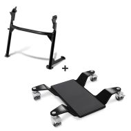 Hauptständer + Rangierhilfe für Yamaha XT 660 R/ X 04-16 Constands Rangierplatte schwarz_0