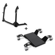 Hauptständer + Rangierhilfe für Ducati Multistrada 1200/S 10-14 Constands Rangierplatte schwarz_0