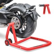 Single Sided Rear Paddock Stand compatible with Ducati Multistrada V4 Pikes Peak 22-24 Constands One-POM red