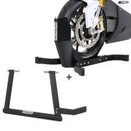 Set Paddock stand compatible with KTM 390 Adventure / Duke Center Pro and Wheel chock Easy Plus ConStands S-E1
