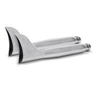 Craftride Exhaust compatible with Kawasaki VN 1500 Drifter left and right Fishtail chrome