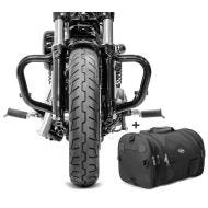 Set Sturzbügel Mustache 38mm und Hecktasche RB1 Craftride für Harley Sportster 1200 CB Custom 13-17 schwarz_1