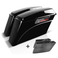 Seitenkoffer für Harley Touring 94-13 mit Innenverkleidung Latch schwarz_0