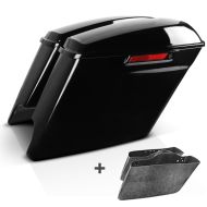 Seitenkoffer Stretched BL für Harley Touring 14-20 mit Innenverkleidung schwarz Craftride_1