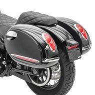 Motorrad Seitenkoffer Set Craftride Alabama 33Ltr Chopper Hartschalenkoffer Paar rechts und links schwarz_1