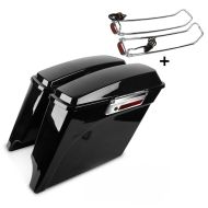 Seitenkoffer Streched Set für Harley Davidson Touring 94-13 mit Top-Reling chrom Craftride S-P4_1
