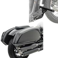 Set: Seitenkoffer passend für Harley Davidson Softail Street Bob / 114 18-24 mit Halter Craftride HB15 + Sturzbügel
