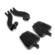 Passenger footpegs with supports fits for Harley Davidson Road King 94-23 FB1 black Craftride