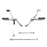 Vorverlegte Fußrastenanlage für Harley Sportster 1200 T Superlow 14-20 Craftride chrom_1