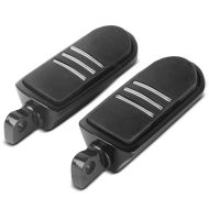 Footpegs Driver-Passenger BQ fits for Harley Davidson Universal black Craftride