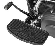 Universal Trittbretter vorne Fussrasten Fahrer für Cruiser und Chopper Craftride FB2 schwarz_1