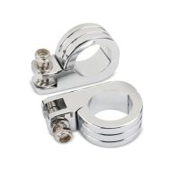Footpeg mount clamp fits for engine guard 1.50 inch fits for Harley Davidson HF6 chrome