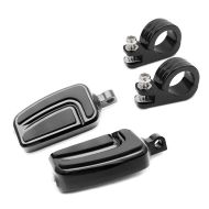 Motorcycle Crash Bar Footpegs with mounting clamp 1.50 inch Set Craftride HC2
