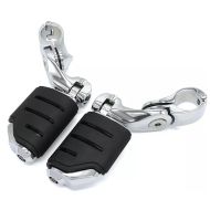 Motorcycle Crash bar footpegs with holder FR5 Craftride footrests chrome