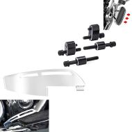 Heel guard Rider Footboard FS1 + Floorboard Relocation Kit Craftride chrome
