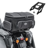 Hecktasche Set für Harley Davidson Street Glide Special 15-20 mit Gepäckträger Craftride S-M1_1