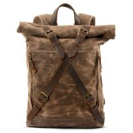 Motorrad Rucksack Craftride CR3 Canvas Tasche gewachst 13Ltr in braun_1