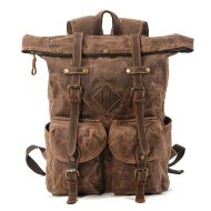 Motorrad Rucksack Canvas Craftride RG7 Vintage Motorradtasche 25Ltr Retro braun_1