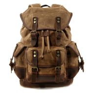 Motorrad Rucksack Canvas Craftride RG8 Vintage Motorradtasche 20Ltr Retro braun_1