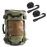 Rucksack für Ducati Scrambler Desert Sled / Icon inkl. Spanngurte VG6 grün_1