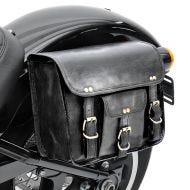 Motorrad Satteltasche Craftride SV2 Vintage Tasche 6Ltr in schwarz_1