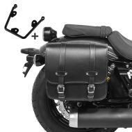 Satteltasche mit Halter für Kawasaki Vulcan S / Café 15-20 Reno 17l rechts Seitentasche Craftride
