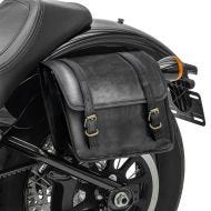 Satteltasche für Triumph Street Cup / Twin / Scrambler Vintage Tasche Craftride SV6 schwarz_0