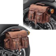 Satteltaschen für Moto Guzzi V7 Special / Stone Craftride SV3 Paar 6Ltr braun_0