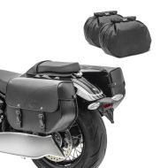 Saddlebags compatible with Victory Hard / High Ball Craftride Kentucky 30Ltr black