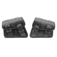 ,Saddlebags Pair compatible with Yamaha XV 1100/ 125 Virago,, XV 950/ R/ Racer Craftride Montana 2x 8L black,