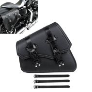 Motorrad Satteltasche für Cruiser und Chopper Seitentasche SB4 links schwarz_1