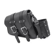 Saddlebag for Cruiser Custom side bag left SB5 Craftride black CB30724