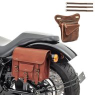 Saddlebag SV1 bag 8Ltr + Side bag SR1 leather Vintage Craftride brown