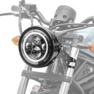 LED Scheinwerfer Set 7 Zoll für Harley Davidson Night Train / Street-Rod schwarz C11 Craftride_1