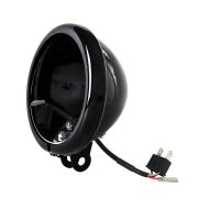LED Headlight housing kit 5 3/4" compatible with Harley Davidson Craftride HG2 black