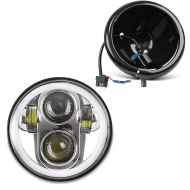 LED Headlight 5.75" Inch Set fits for Harley Davidson Night-Rod Special black-chrome Craftride M18