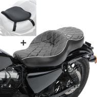 Set SB6 Sitzbank DB1 und Sitzkissen L für Harley Sportster 1200 T Superlow 14-20 Craftride_1