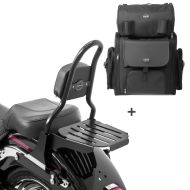 Sissybar CSM + Hecktasche für Harley Night Train 06-09 abnehmbar mit Gepäckträger Craftride_0